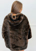 Brown Faux Fur Hooded Jacket (OS)