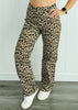 Leopard Pocket Straight Pants (Reg.)