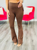 Dear Scarlett Dark Brown Magic High Waist Pants (Reg. and Plus)