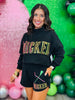 Queen Of Sparkles Licensed Black Broom and Wand Shorts (Reg. and Plus)