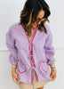 Lavender Gingham Heart Top (Reg. & Plus)