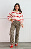 Leopard Pocket Straight Pants (Reg.)