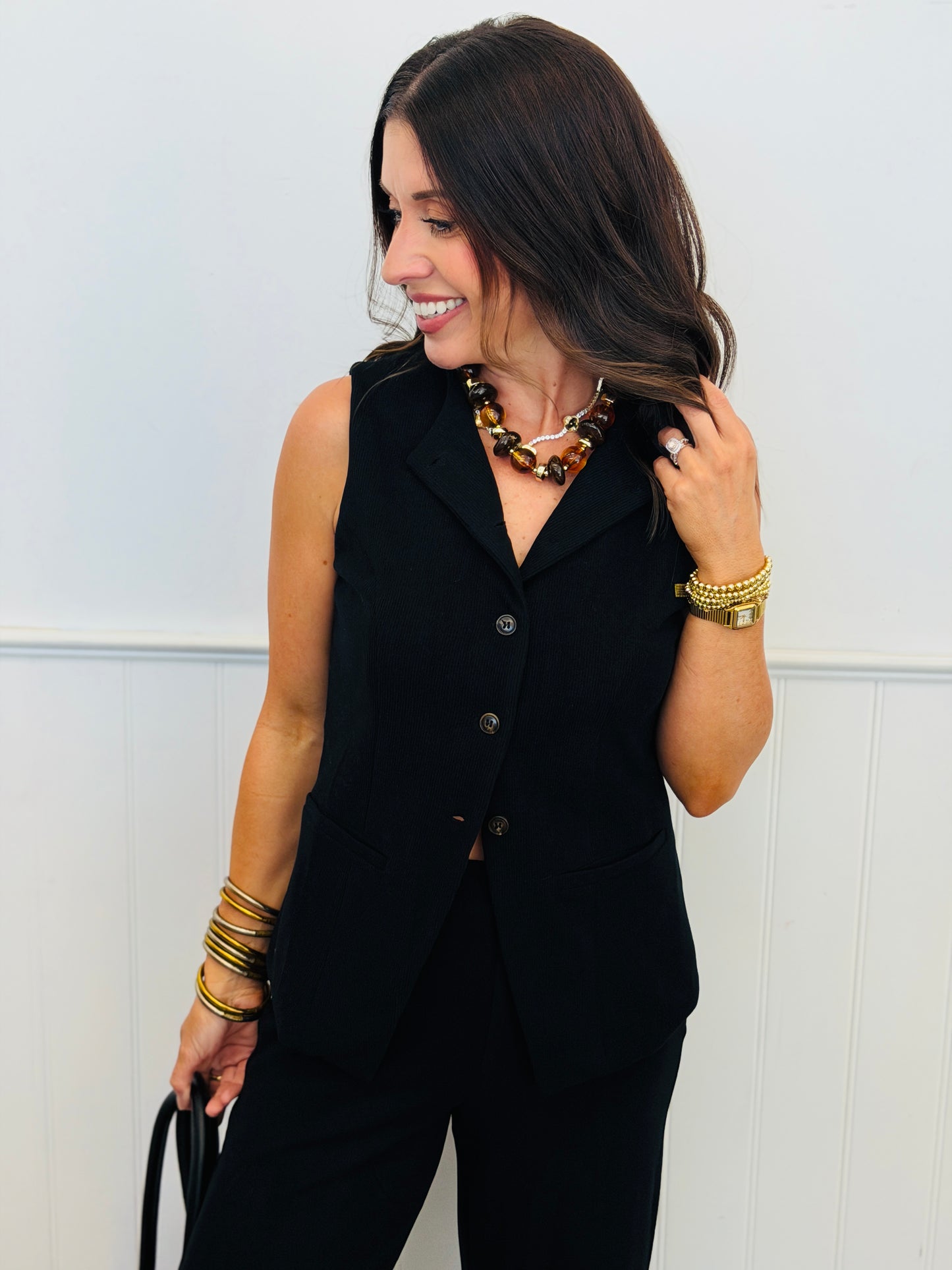Button Up Vest & Pants Set (Reg.) - 2 Colors