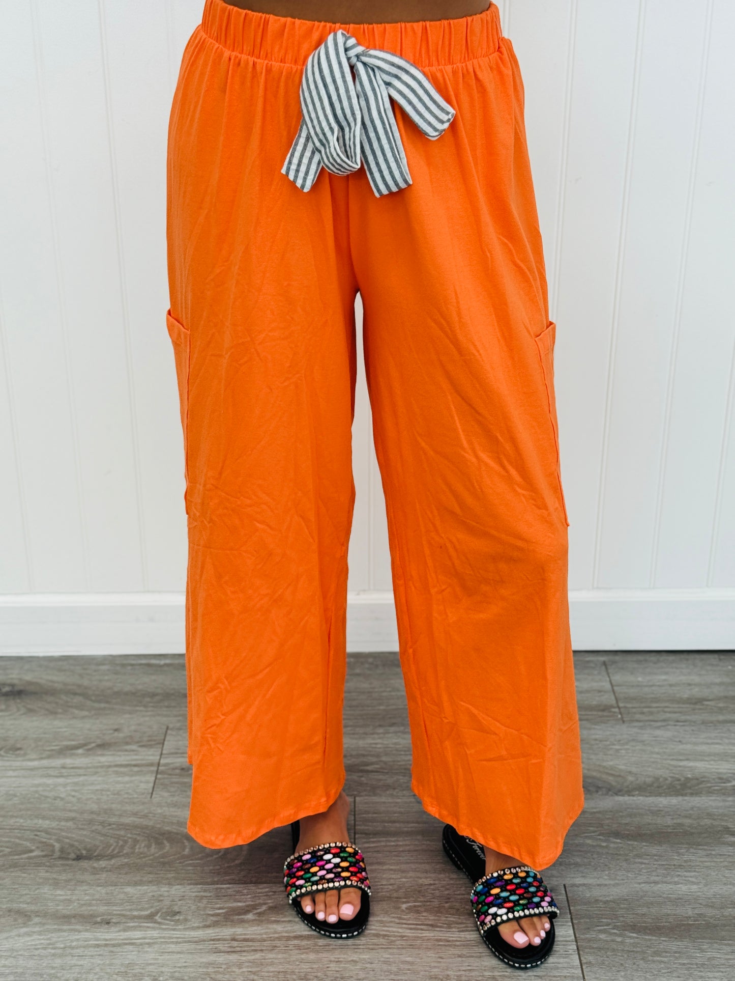 Summer Breeze Wide Leg Capri (Reg & Plus)-4 Colors