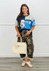 Navy Multi Patchwork Top (Reg & Plus)