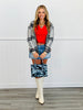 Grey Mix Plaid Sweater Cardigan (Reg.)