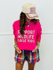 Support Wildlife Hot Pink Sweatshirt (Reg. and Plus)