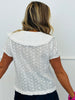 Floral Embroidered Peter Pan Collar Blouse (Reg.)