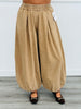 Mocha Mousse Pleated Balloon Pants (Reg & Plus)