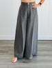 Charcoal Wide Leg Pants (Reg. and Plus)