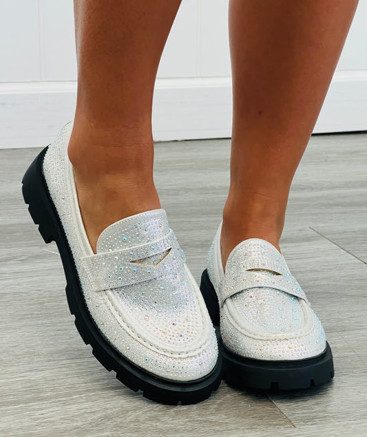Silver All That Glitters Loafers