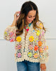 Cream Floral Crochet Cardigan (Reg)
