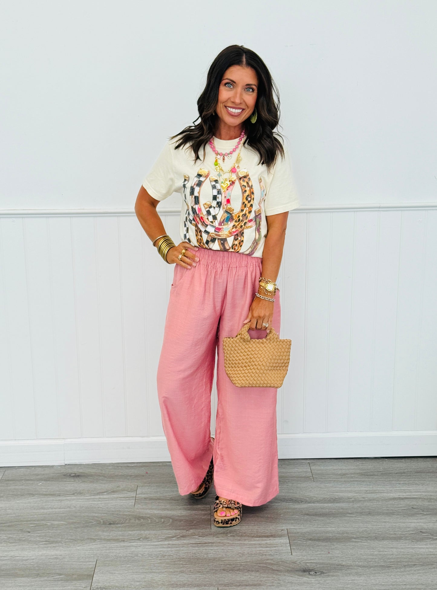 Wide Leg Pull On Pants (Reg & Plus) 4 Colors