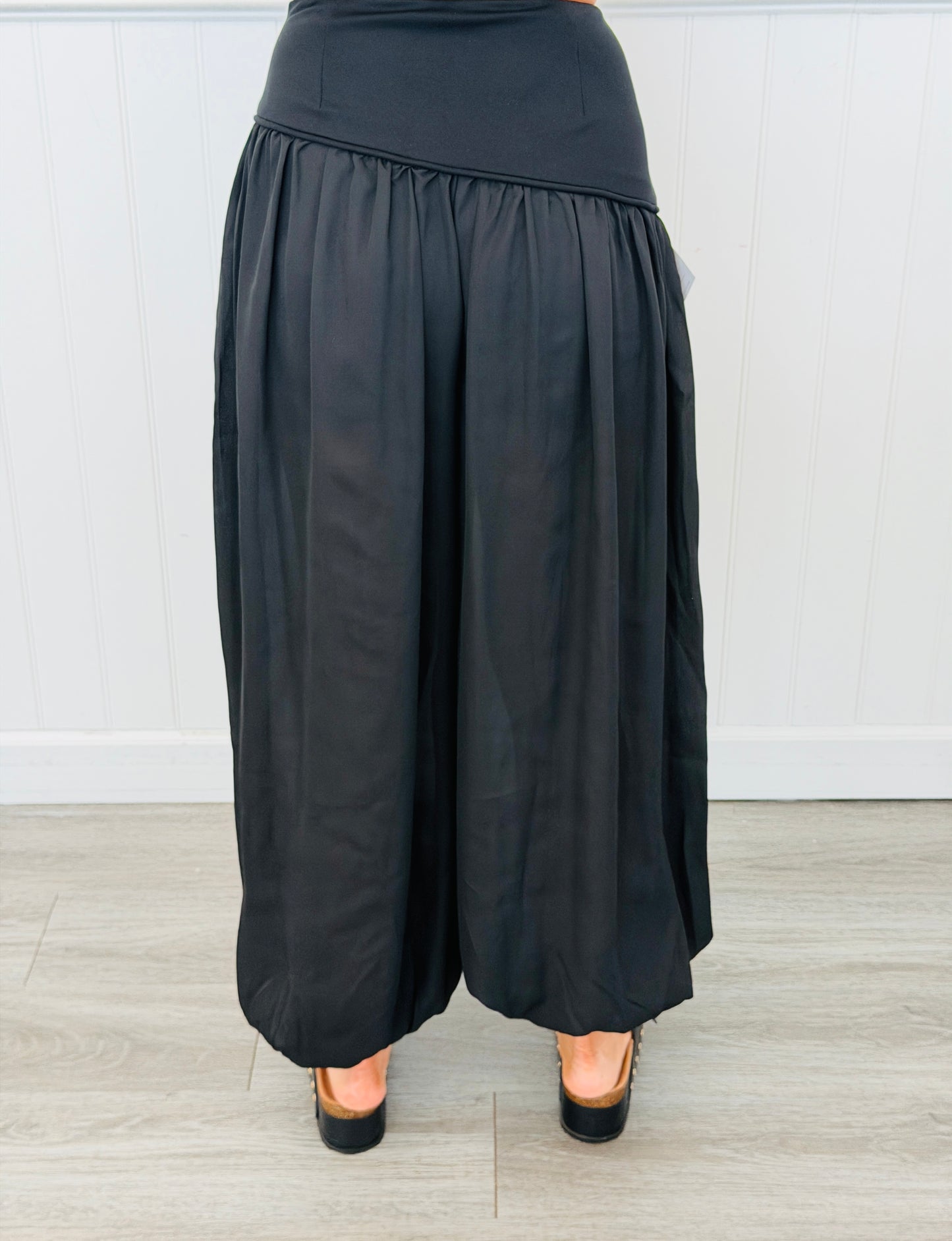 Shirred Harem Pants (Reg.) - 4 Colors