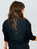 Black Half Zip LS Tee & Short Set (Reg.)