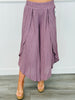 Rayon Gauze Overlap Pants (Reg.)-2 Colors