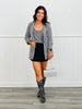 Black Gingham Buckle Back Blazer (Reg.)