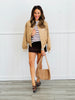 Long Sleeve Stripe Knit Top (Reg. and Plus)-4 Colors