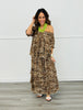 Beige Mocha Leopard Maxi Skirt Set (Reg & Plus)