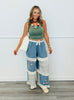 POL Denim Embroidered Patchwork Boho Pants (Reg.)