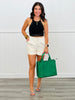Faux Leather Shorts (Reg.)-4 Colors