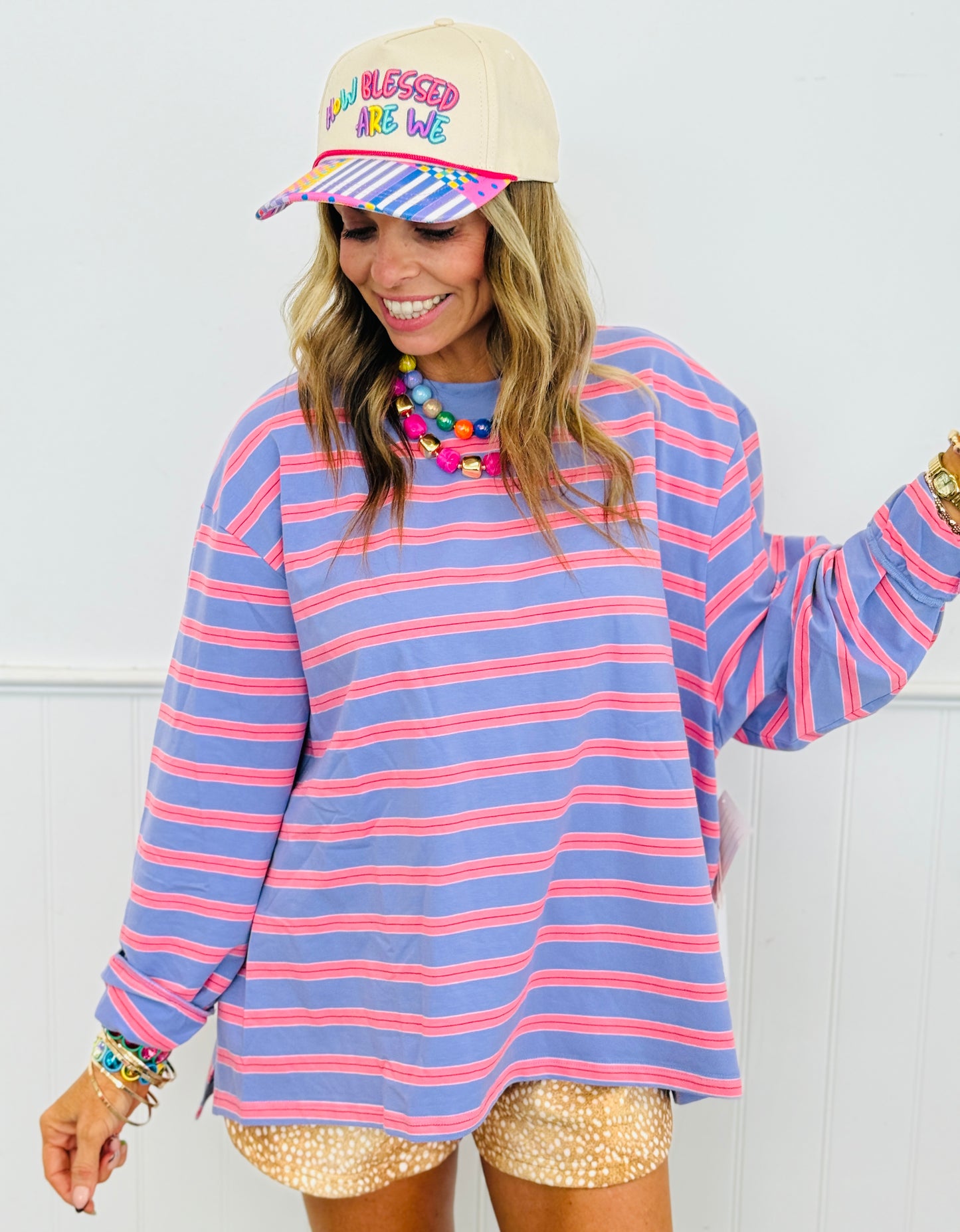 Lavender Striped LS Top (Reg.)