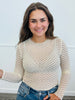 Crispin Lace LS Mesh Top (Reg & Plus)-2 Colors