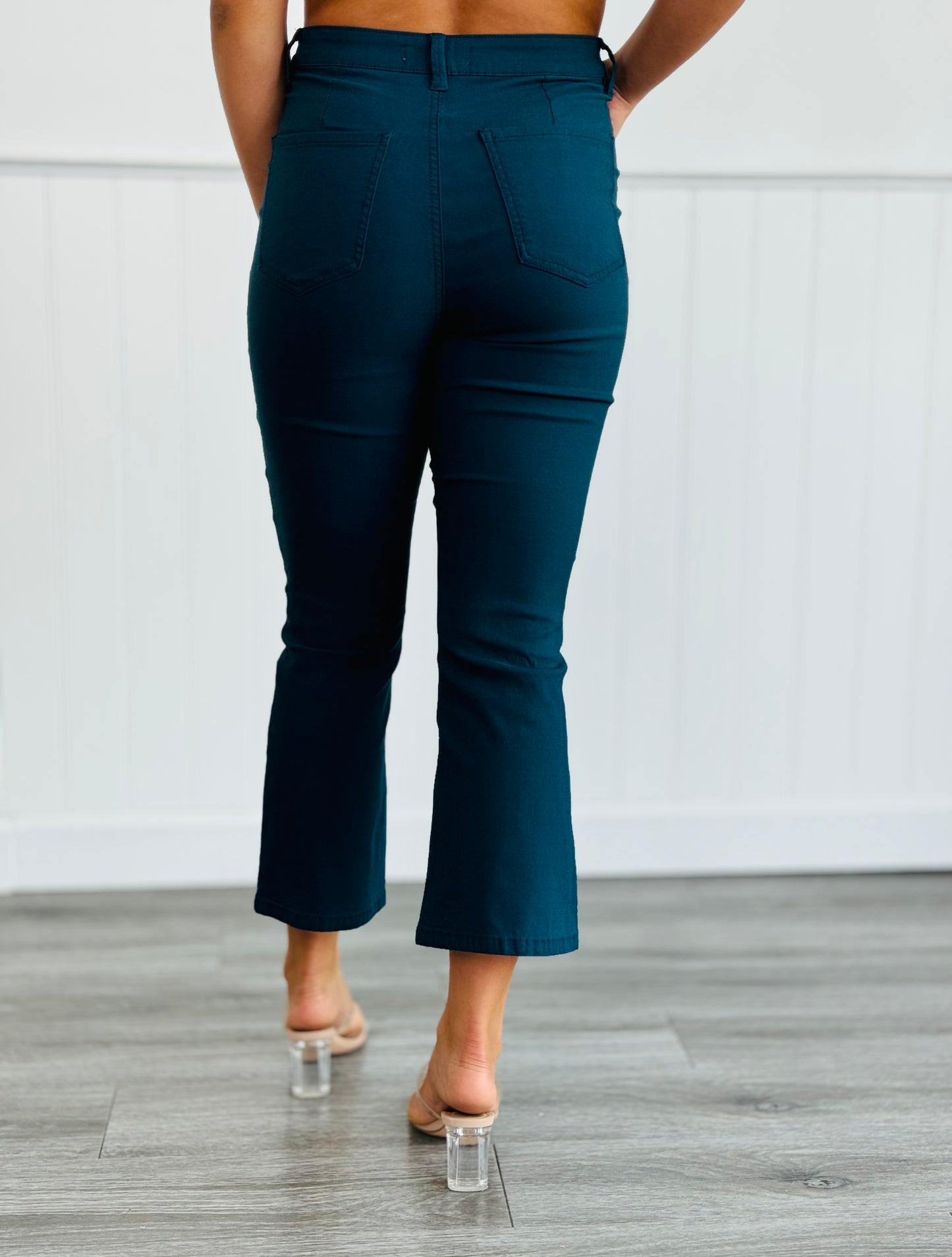 Blue Steel Hyper-Stretch Crop Jeans (Reg & Plus)