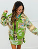 Queen Of Sparkles Green Camo Ducks Cardigan (Reg. and Plus)