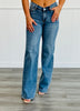 Risen Mid Rise Va Va Voom V-Dipped Waist Jeans (Reg & Plus)