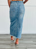 Denim Day Slit Pencil Skirt (Reg & Plus)