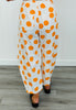 Orange Polka Dot Barrel Pants (Reg. and Plus)