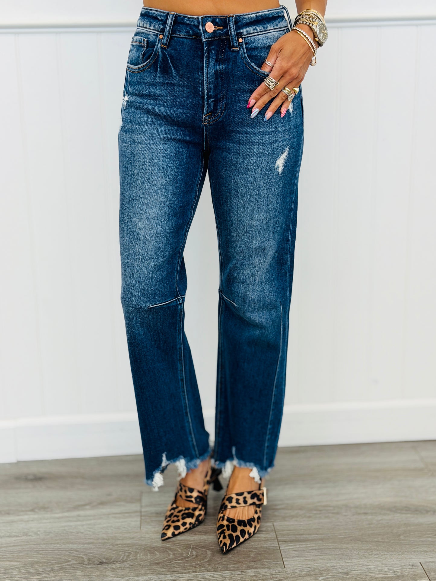 Risen Dark Becky With the Good Flare Jeans (Reg & Plus)