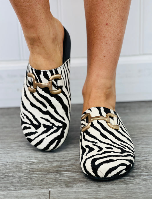 ShuShop Go Bold Zebra Mules