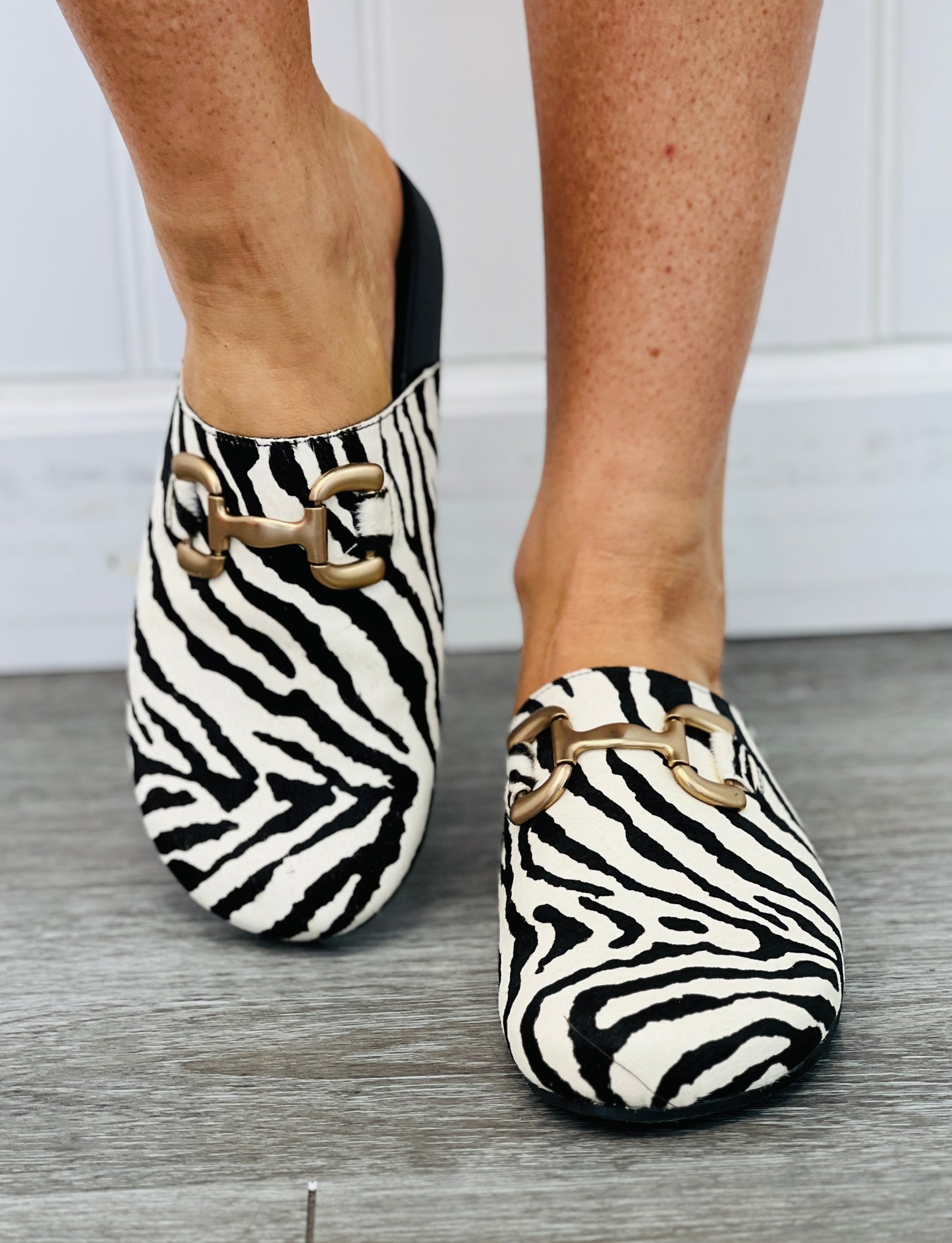 ShuShop Go Bold Zebra Mules