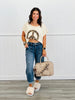 Morning Oat Peace Sign Open Back Top (Reg.)