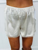 Lace Trim Satin Shorts (Reg.)-2 Colors