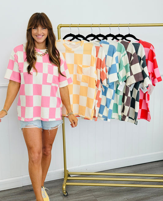 Big Checkerboard Top (Reg.)-8 Colors
