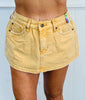 Sand Canvas Mini Skirt (Reg.)