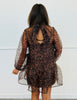 Sheer Overlay Leopard Print Mini Dress (Reg.)