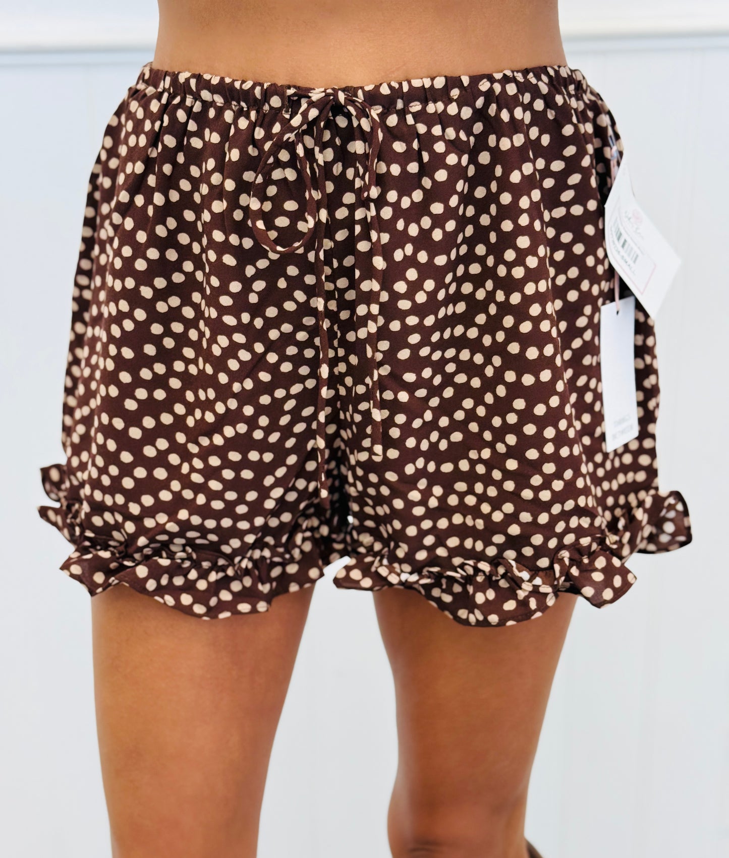 Brown/Beige Dotted Shorts (Reg.)
