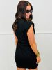 Black Cinched Waist Mini Dress (Reg.)