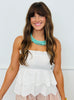 White Scalloped Eyelet Cami Top (Reg.)