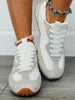 White/Silver Sparkle Society Sneakers