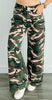 Army Green Camo Print Pants (Reg.)