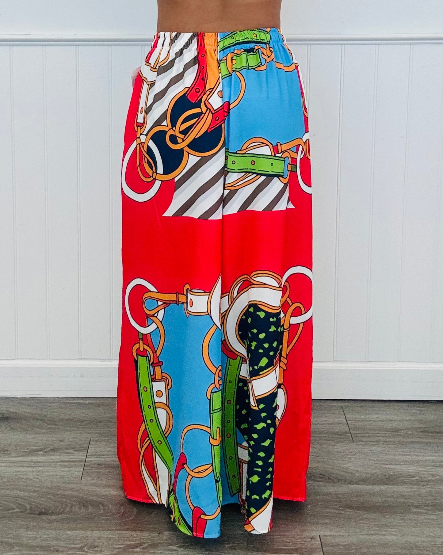Equestrian Elegance Wide Leg Pants (One Size)