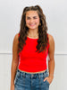 Smooth Feelings Fitted High Low Neckline Tank (One Size & Plus)- 4 Colors