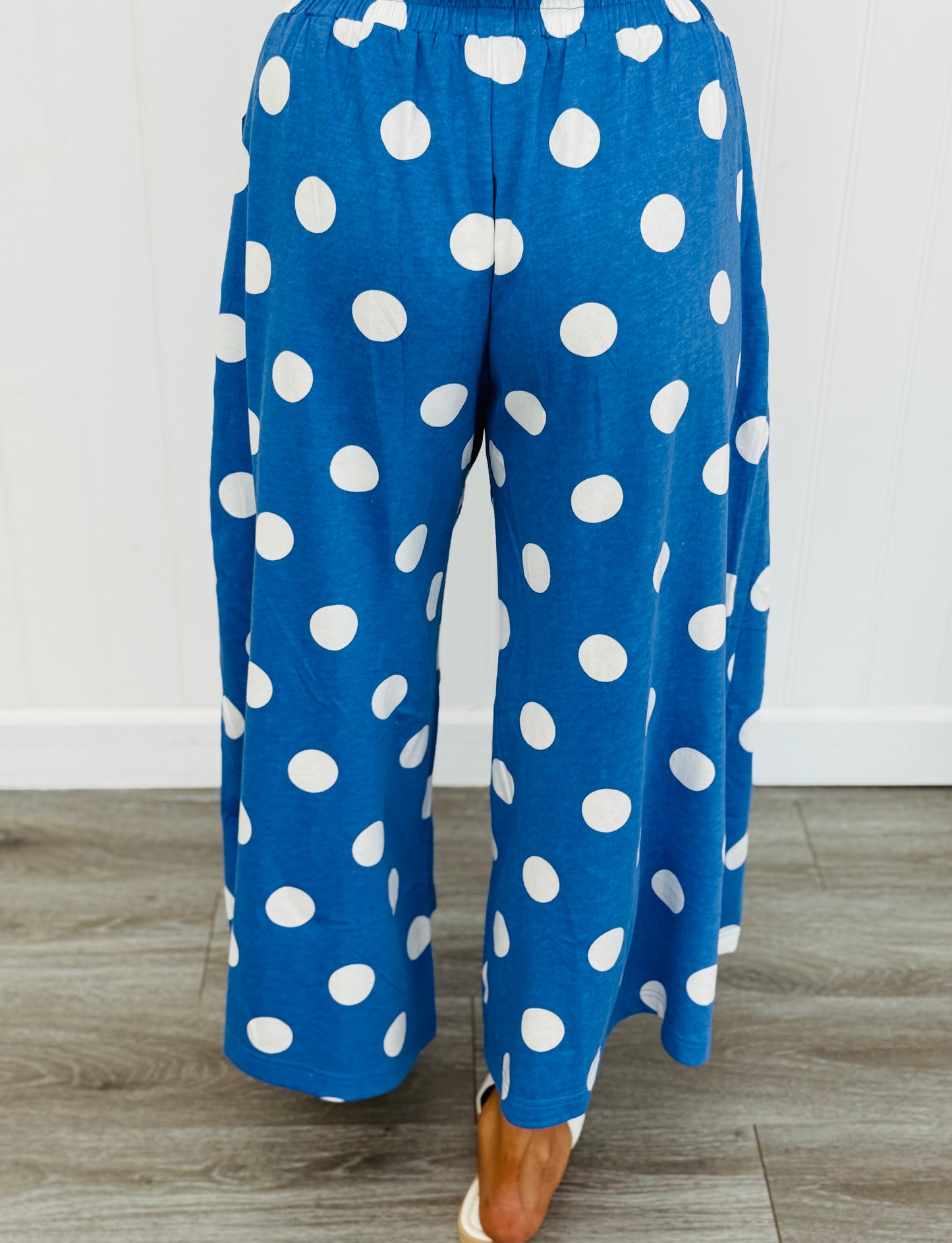 Azure Blue/White Polka Dot Pants (Reg & Plus)
