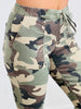 Olive Camo High Rise Cropped Pull On Pants (Reg. and Plus)