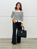 Striped Sensation Sweater Cardigan (Reg & Plus)- 4 Colors